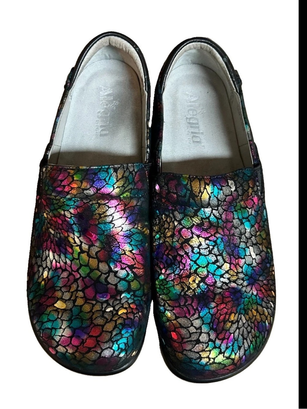 Alegria Shoes Womens Size 9 EU 40 Keli Minnow Rainbow Professional Leather - Picture 9 of 9